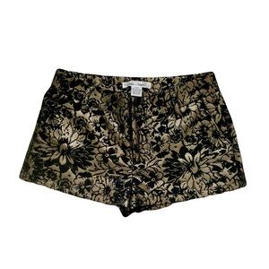 Sans Souci Metallic Black and Gold Shorts